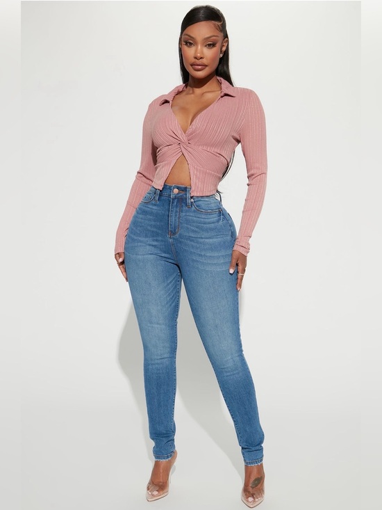 Fashion Nova Denim - NWT Fashion Nova High Rise Medium Wash Skinny Jeans Size 9